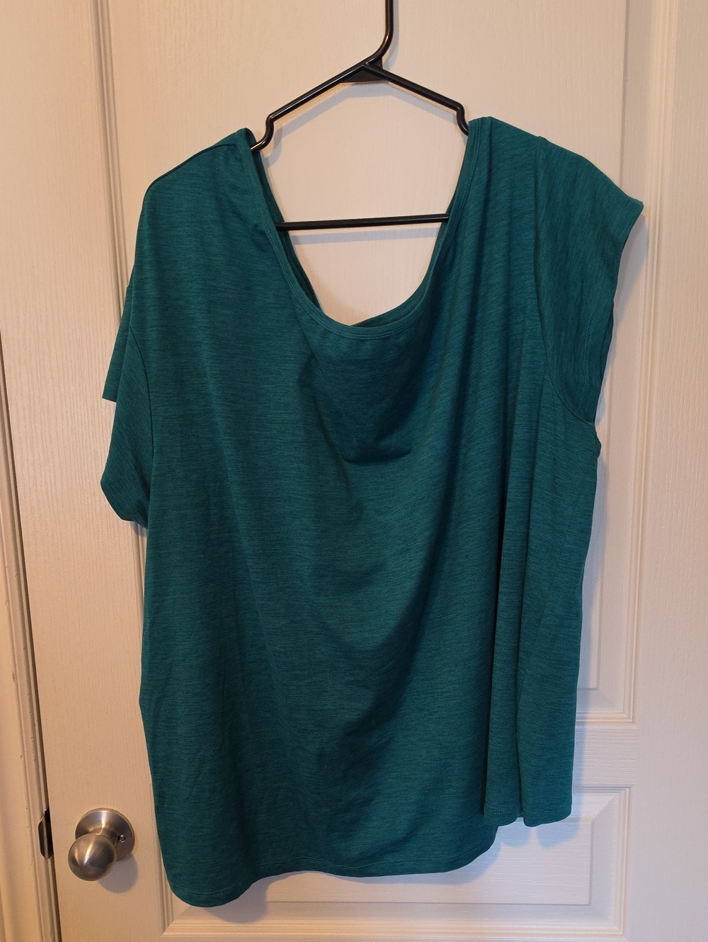 torrid Teal Cap-Sleeve Off The Shoulder Tee